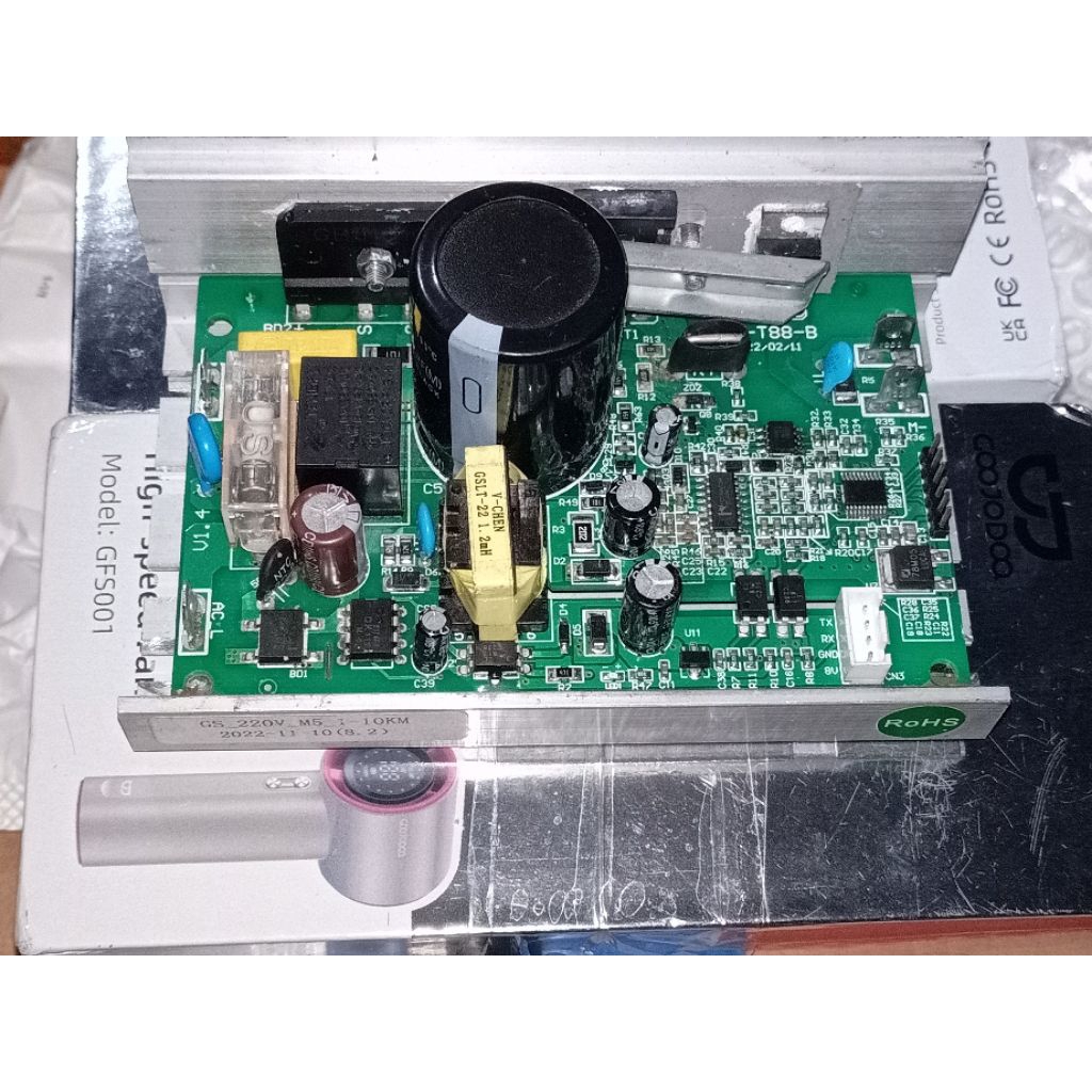 contoh reparasi mesin modul PCB treadmill TWEN error
