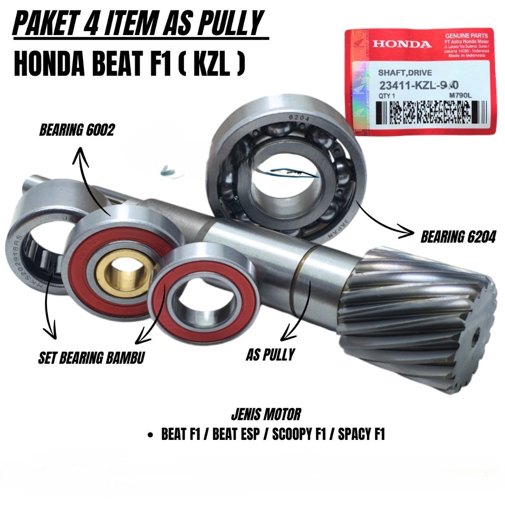 HB- As pully shaft drive HONDA
 beat fi beat esp beat street genio spacy spacy fi scoopy fi scoopy e