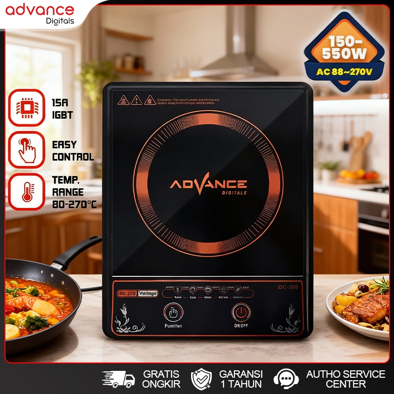 Advance Kompor Induksi IDC-300 Hemat Listrik Advance Kompor Hemat listrik Garansi Resmi