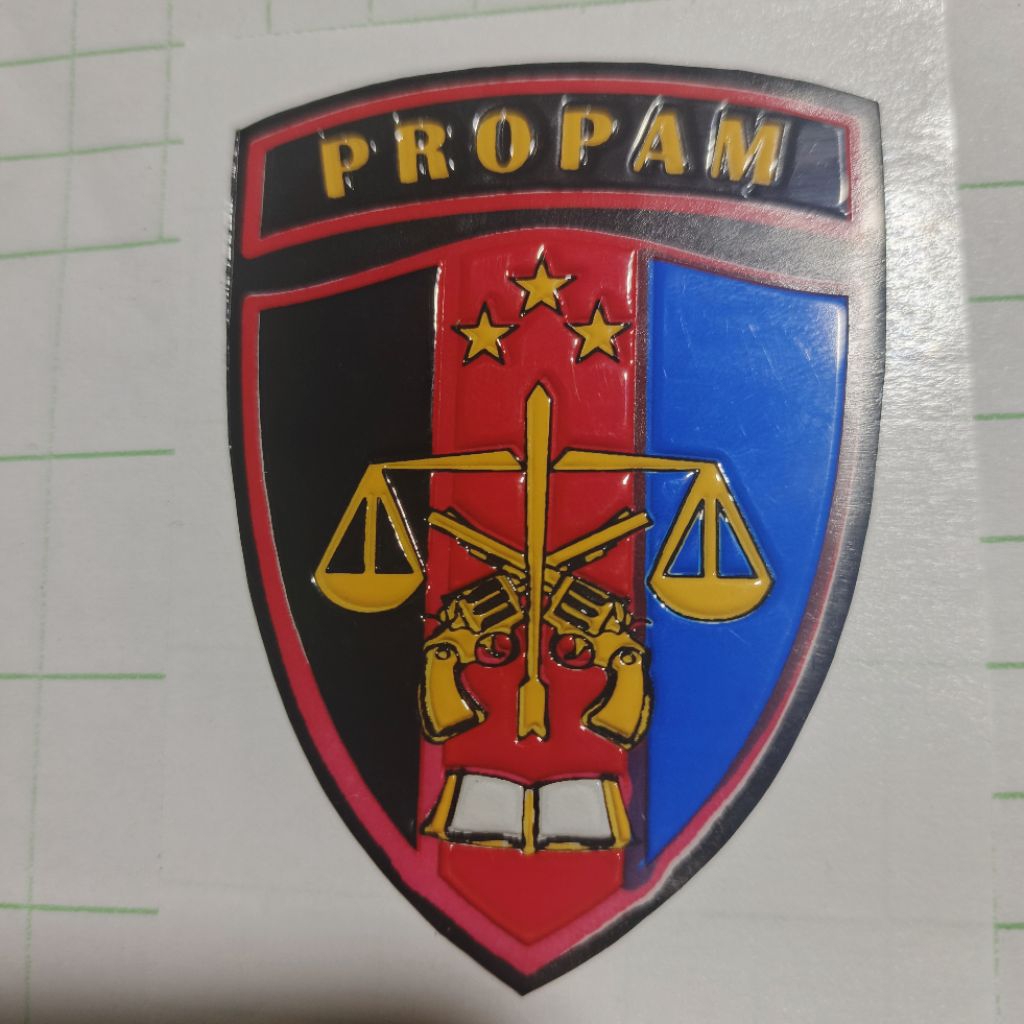 stiker timbul/stiker embos/logo propam