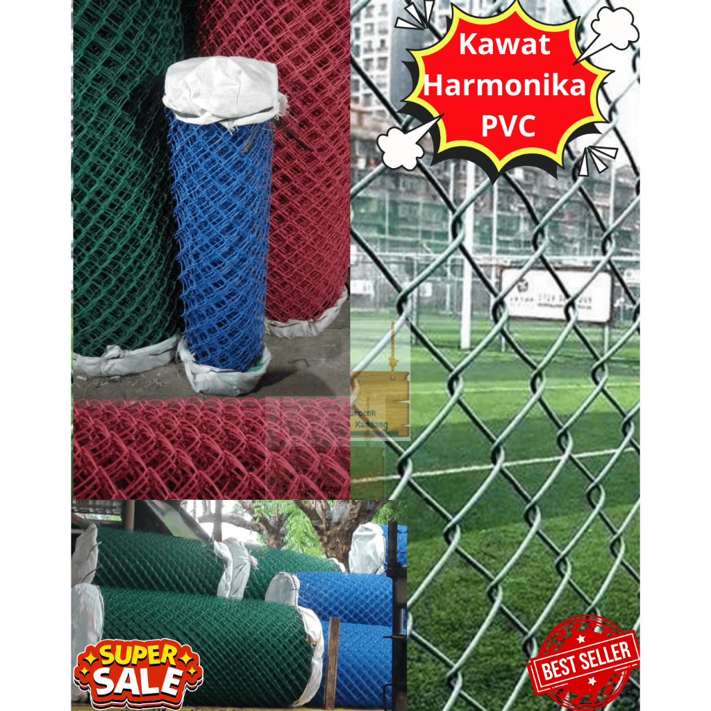 Kawat Harmonika PVC Murah Tahan Karat Fleksibel Tebal 2.7mm