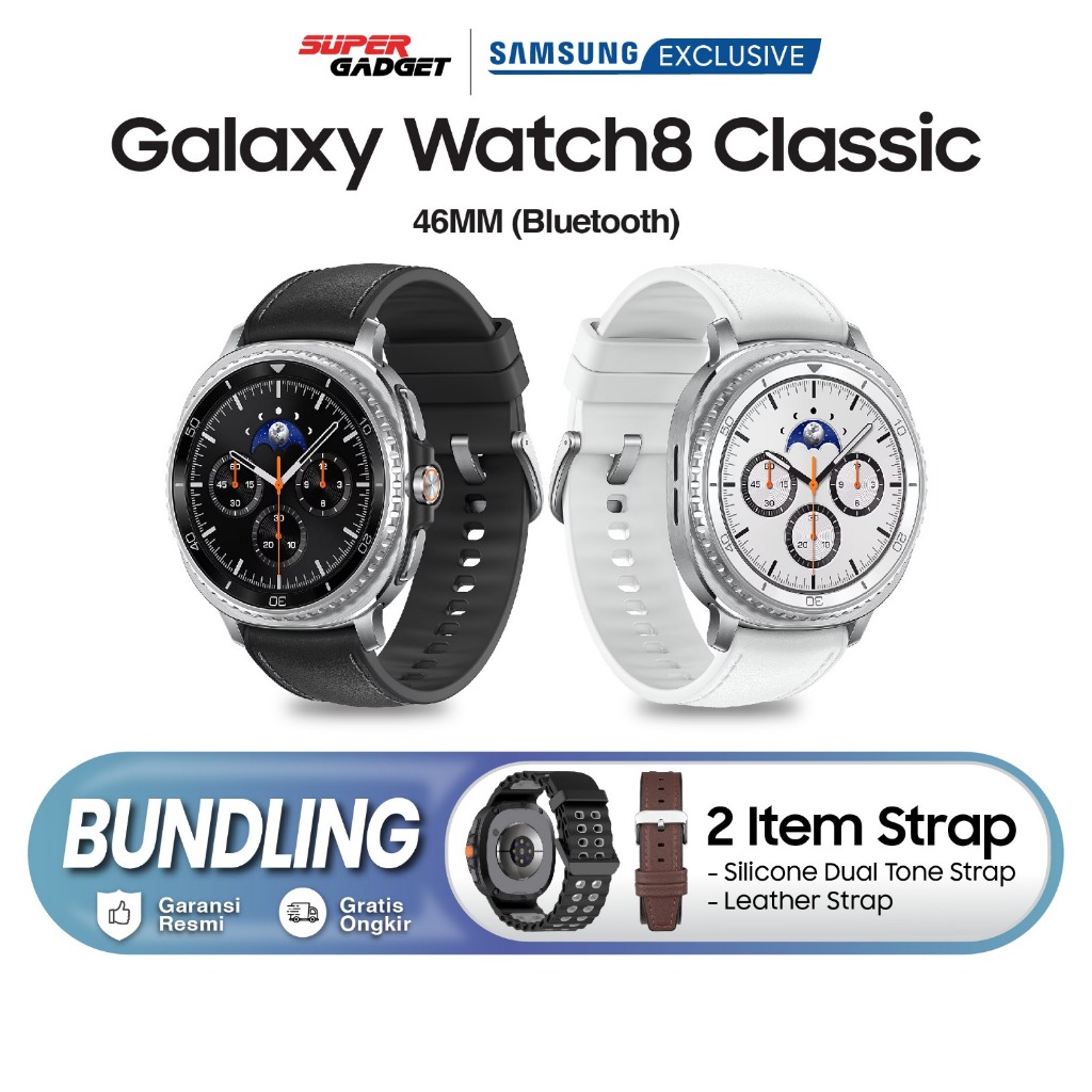 Samsung Galaxy Watch8 Watch 8 Classic 46mm Smartwatch Exynos W1000 Jam Tangan Digital