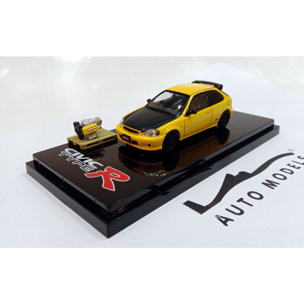 Hobby Japan Honda Civic Type R (EK9) w/Engine Yellow
