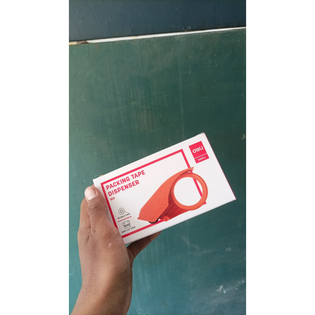 Deli Tape Dispenser Alat Pemotong Lakban