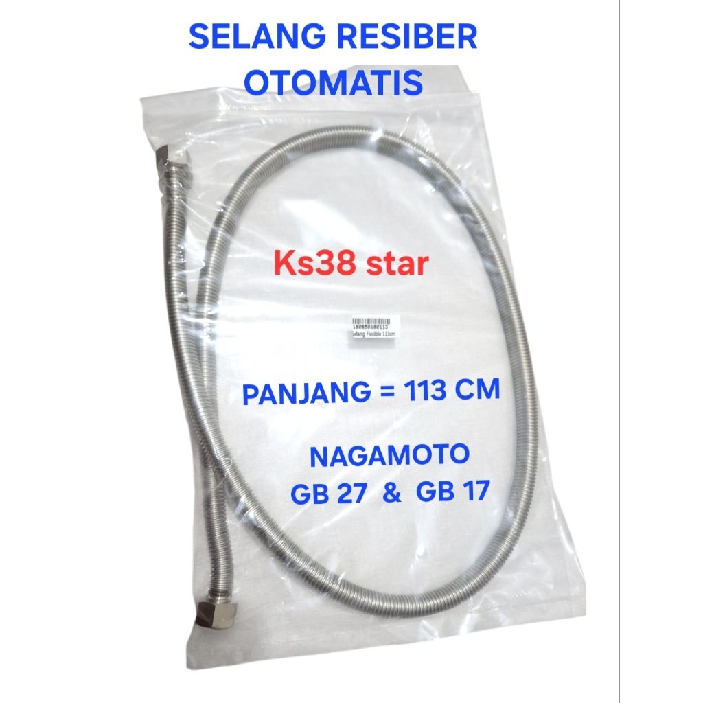 selang resiber otomatis gb 27 /gb 17 nagamoto kompor uap