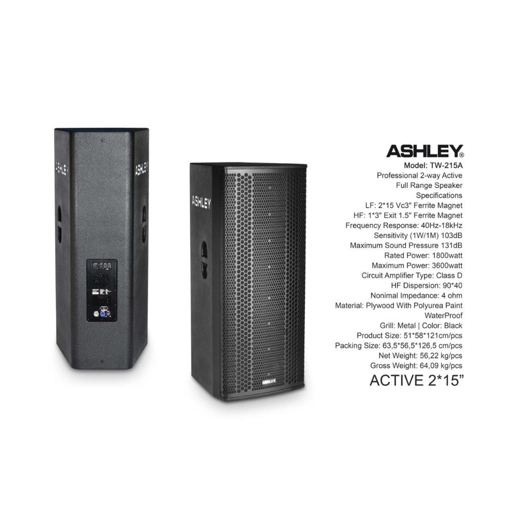 Speaker Aktif Ashley tw215a / tw 215a / TW215A (1 PCS)
