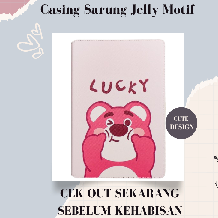 Case Samsung P200 / P205 Flip Cover Jelly Case Motif