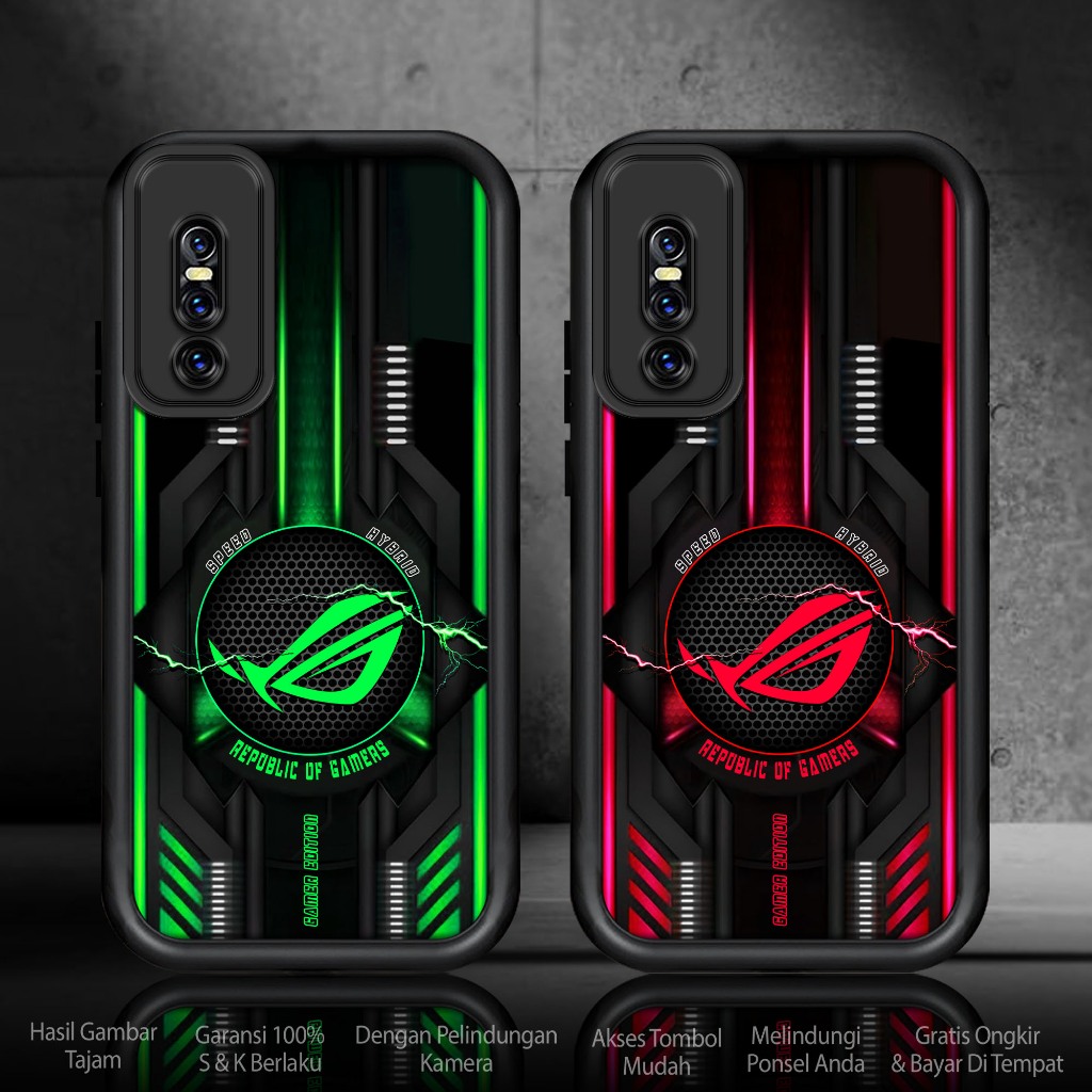 Softcase Glass kaca For VIVO V15 PRO ROG3 Casing Handphone Case Hp Procamera