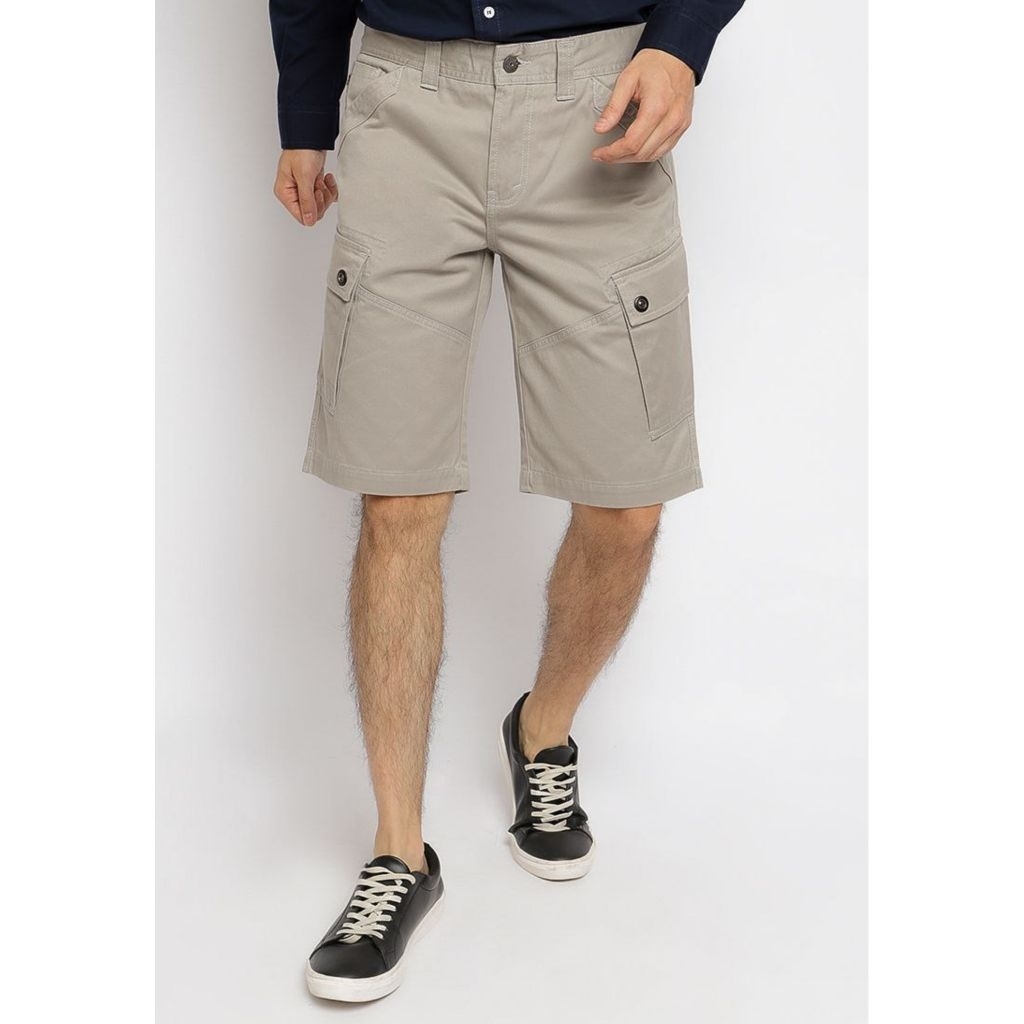 Celana Cargo Pendek Lois Original CRGD403K khaki