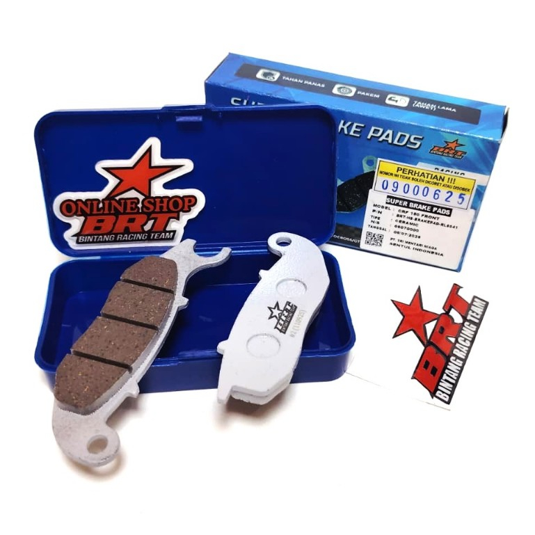 KAMPAS REM DEPAN CERAMIC BRT CRF 150 Brake Pad Front BRT CRF150
