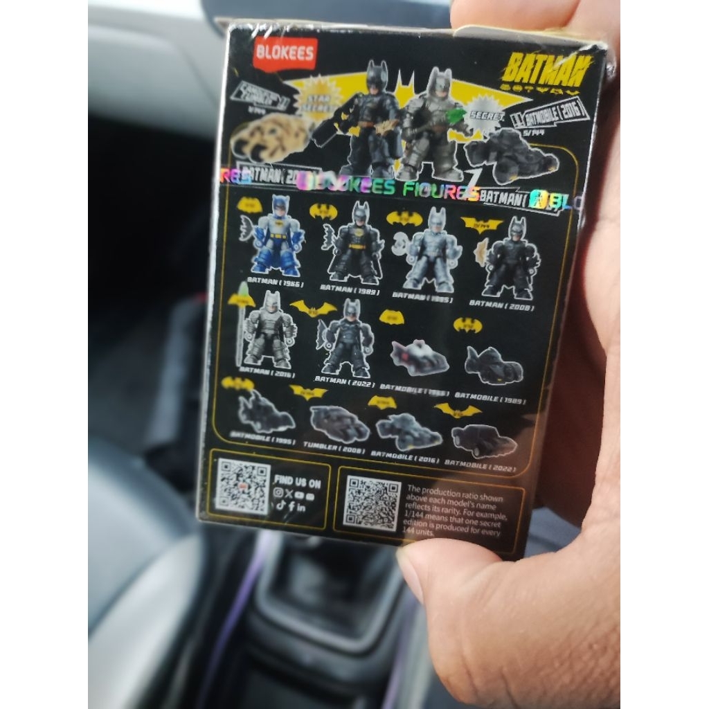 blokees batman defender version DC 01 set Batmobile 2008 tumbler and batmobile 1966
