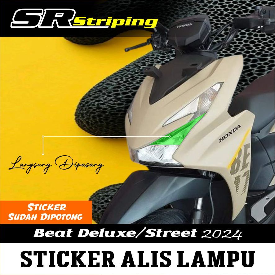 Stiker Alis Lampu Beat 2024 | Stiker Lampu Alis Beat 2024 Terbaru SR.01