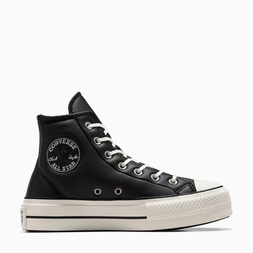 Sepatu Converse Ctas OX LIFT HI Womens Black White