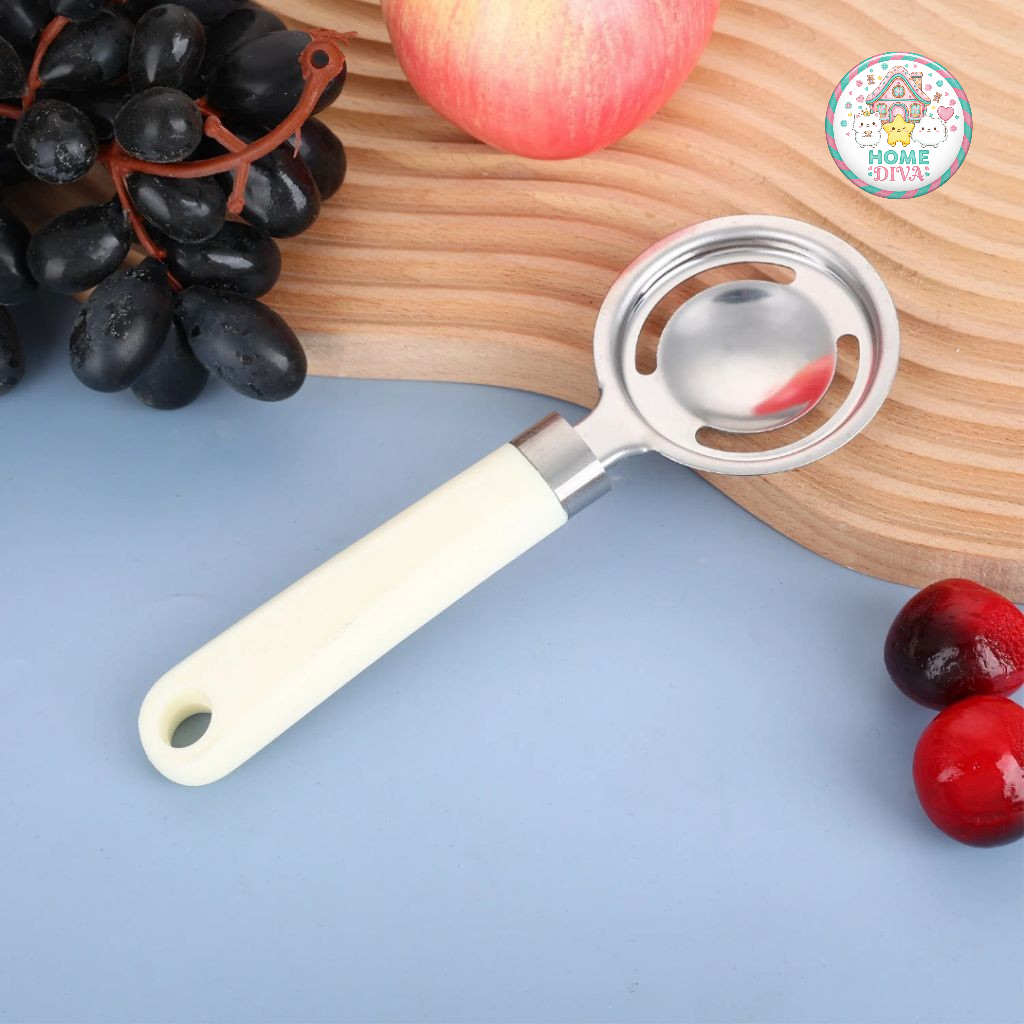 ALAT PEMISAH KUNING TELUR STAINLESS GAGANG PLASTIK | PEMISAH KUNING TELUR PRAKTIS | SARINGAN PEMISAH