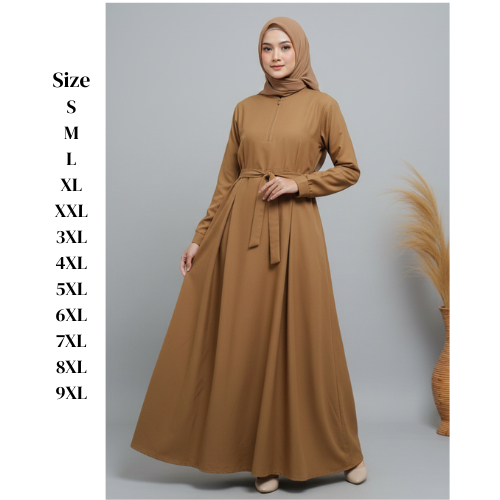 GAMIS PEMDA PDH PNS GAMIS KERJA SERAGAM KANTOR BISA UNTUK GAMIS BUMIL WARNA KHAKI TUA /MODEL LIPIT 2