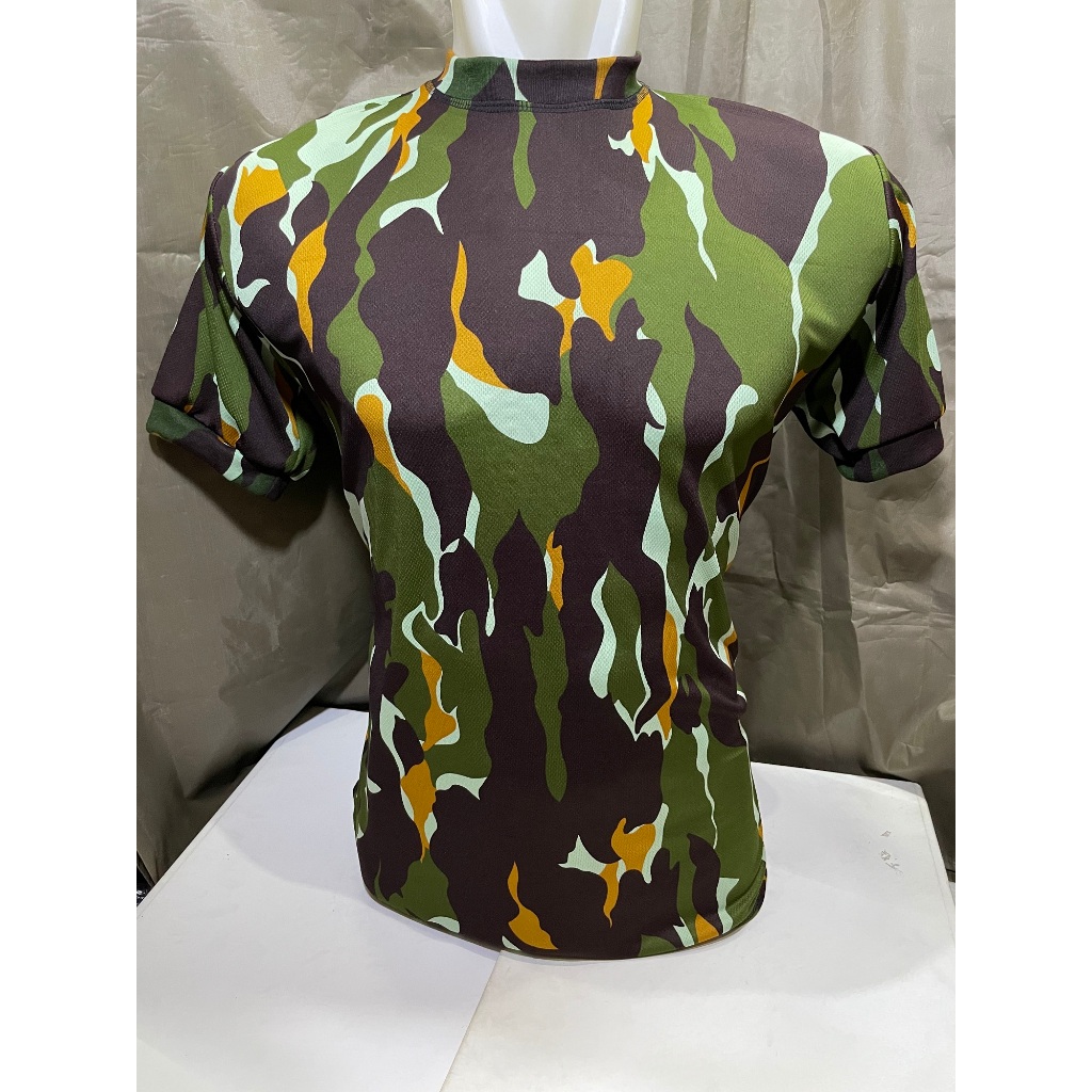 Kaos Loreng Brimob Polos Pendek (PE)- Kaos Dalaman Loreng Brimob - Kaos Brimob - Kaos Pendek Loreng 