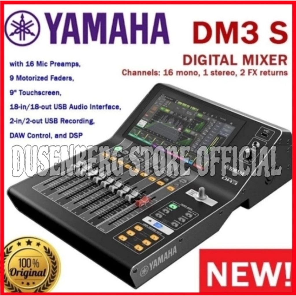 MIXER DIGITAL YAMAHA DM3 S, DIGITAL MIXER YAMAHA DM3 S, ORIGINAL..