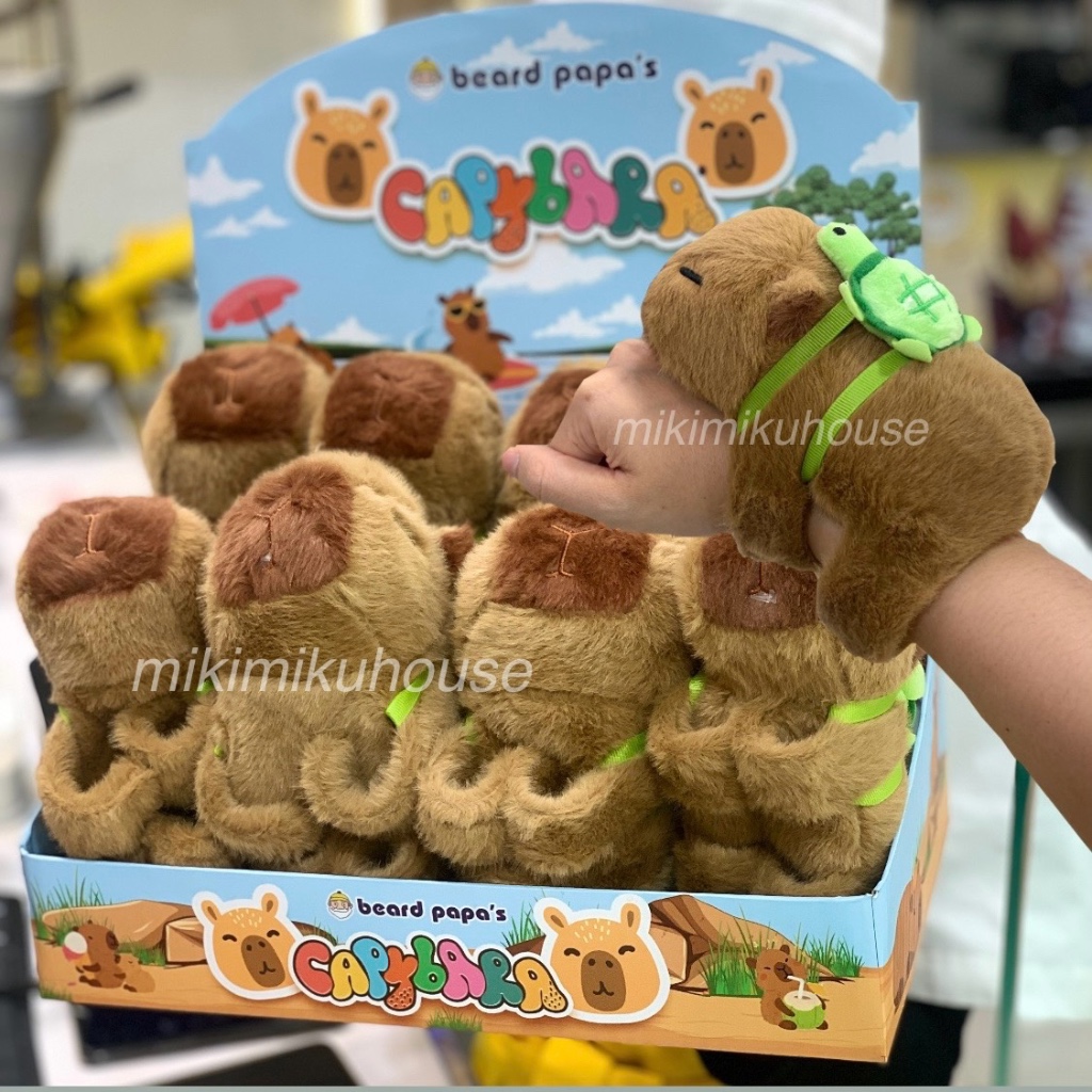 BREADPAPA CAPYBARA BRACELET DOLL PLUSH WRISLET WRISBAND DOLL BONEKA CAPY BARA BREAD PAPA PUFF CREAM 