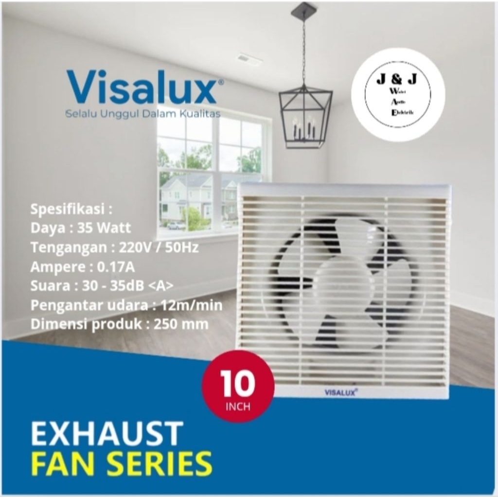 EXHAUST FAN 10 INCH / 12 INCH VISALUX KIPAS PENYEDOT UDARA 10 INCH / 12 INCH VISALUX