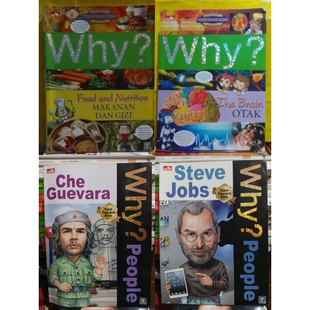Buku komik Why pengetahuan dasar  & SURVIVAL & people ( berwarna )