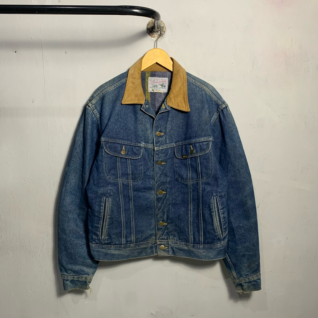 Vintage 70s Lee Strom Rider USA Blanket Lined Denim Jaket