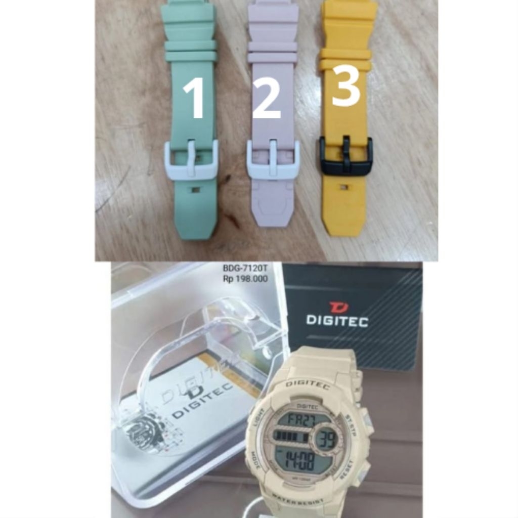 Tali Karet Jam Tangan Digitec BDG-7120