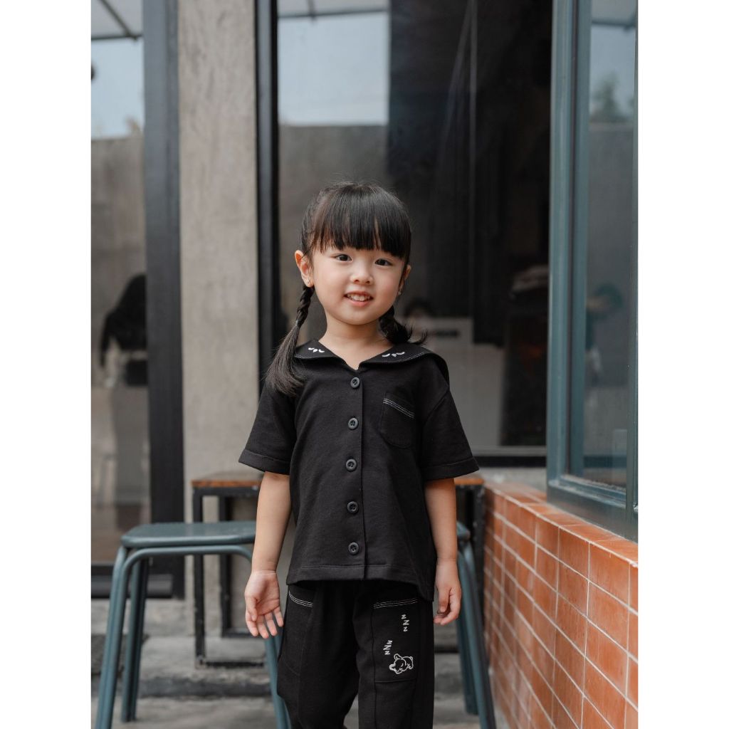 Deen & Jean - Daydreamer Sailor Top Kemeja Atasan Anak Unisex Pakaian Atasan Balita Usia 2-8 Tahun