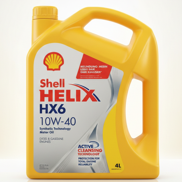 OLI SHELL HELIX HX6 4L OLI MESIN SHELL HX6 10W-40 4 LITER