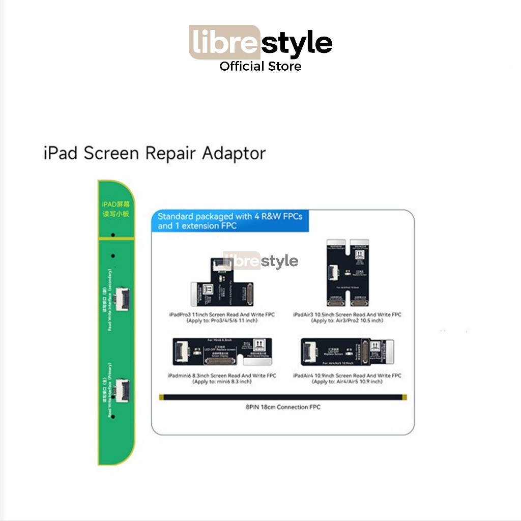JCID BOARD IPAD SCREEN READ AND WRITE ADAPTOR ORIGINAL