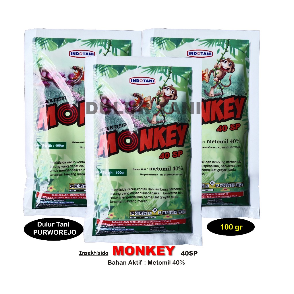 Insektisida MONKEY 100 Gram Bahan Aktif Metomil 40%