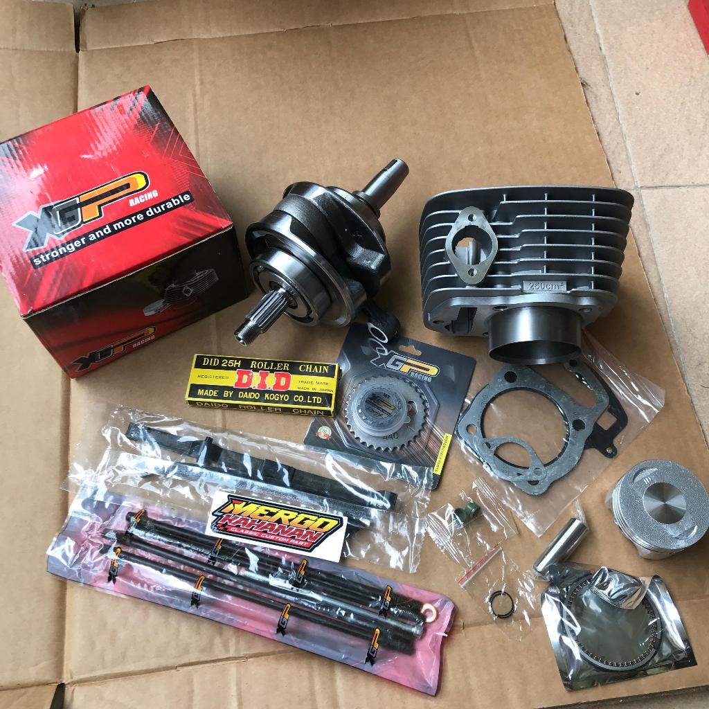 Paket Bore Up CB GL Megapro Tiger Kruk As Bandul L66,2 Piston 65.5 kruk as Xiema Set Ancer dan Karet