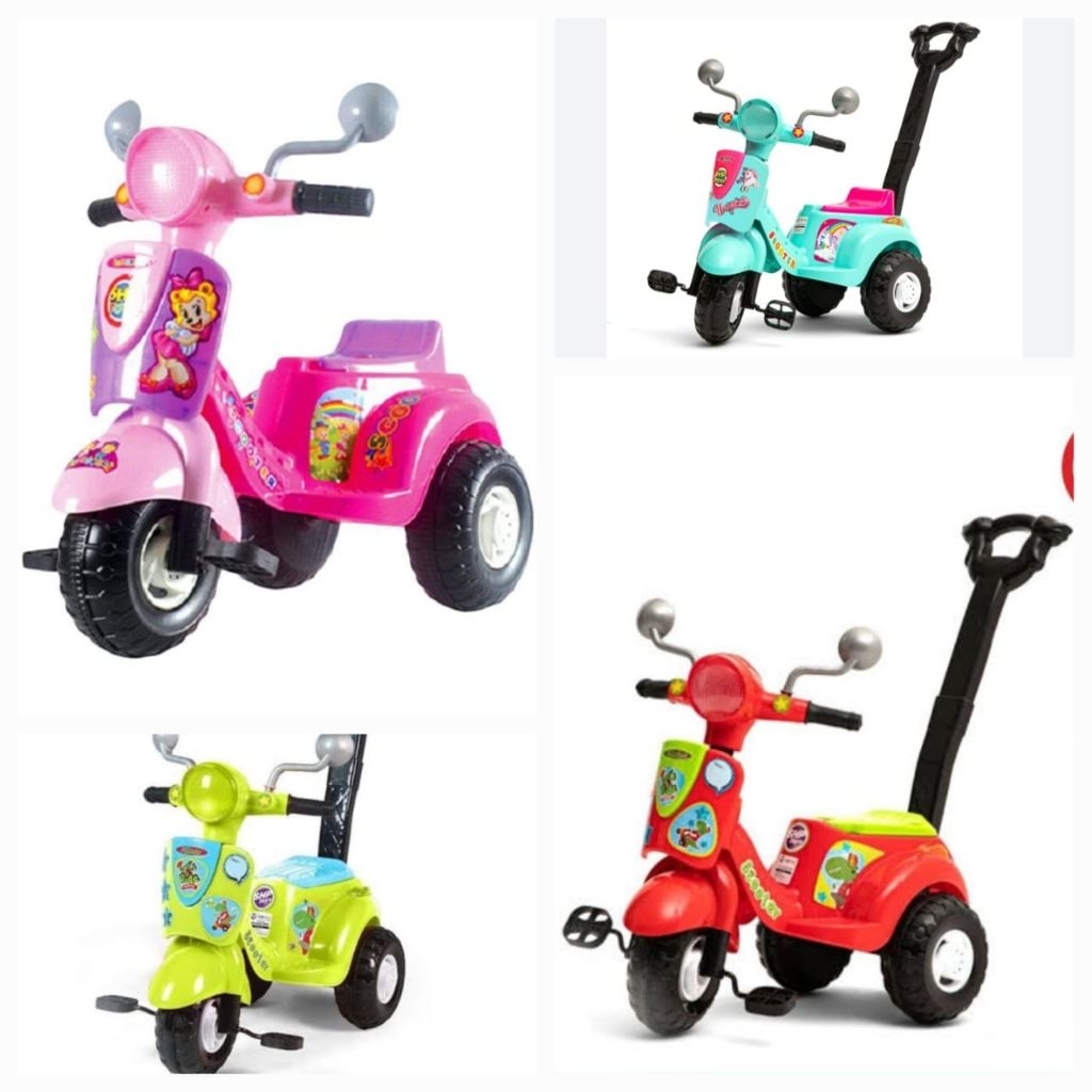 Sepeda Dorong Roda Tiga/ Mainan Anak sepeda plastik Scooter 609
