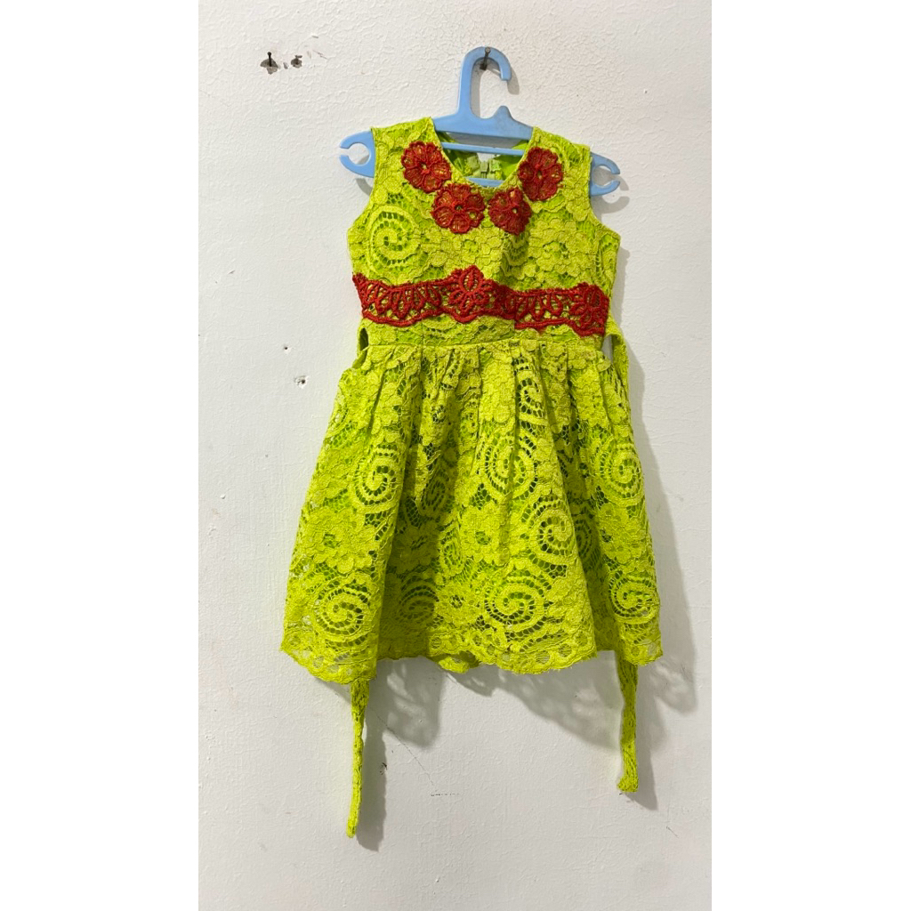 preloved gaun anak perempuan/pl dress anak perempuan/preloved dress brokat anak perempuan