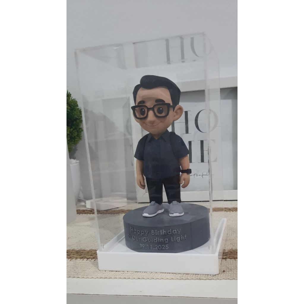 Akrilik Display Kotak Pajangan Penyimpanan Boneka Action Figure Transparan Acrylic Mini Figure Toys