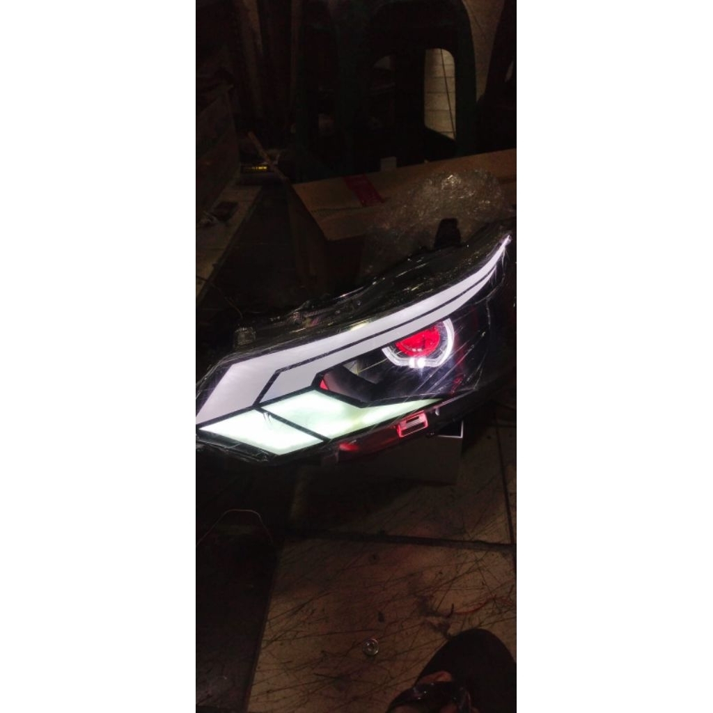 lampu custom Vios gen 3 biled alis lazy