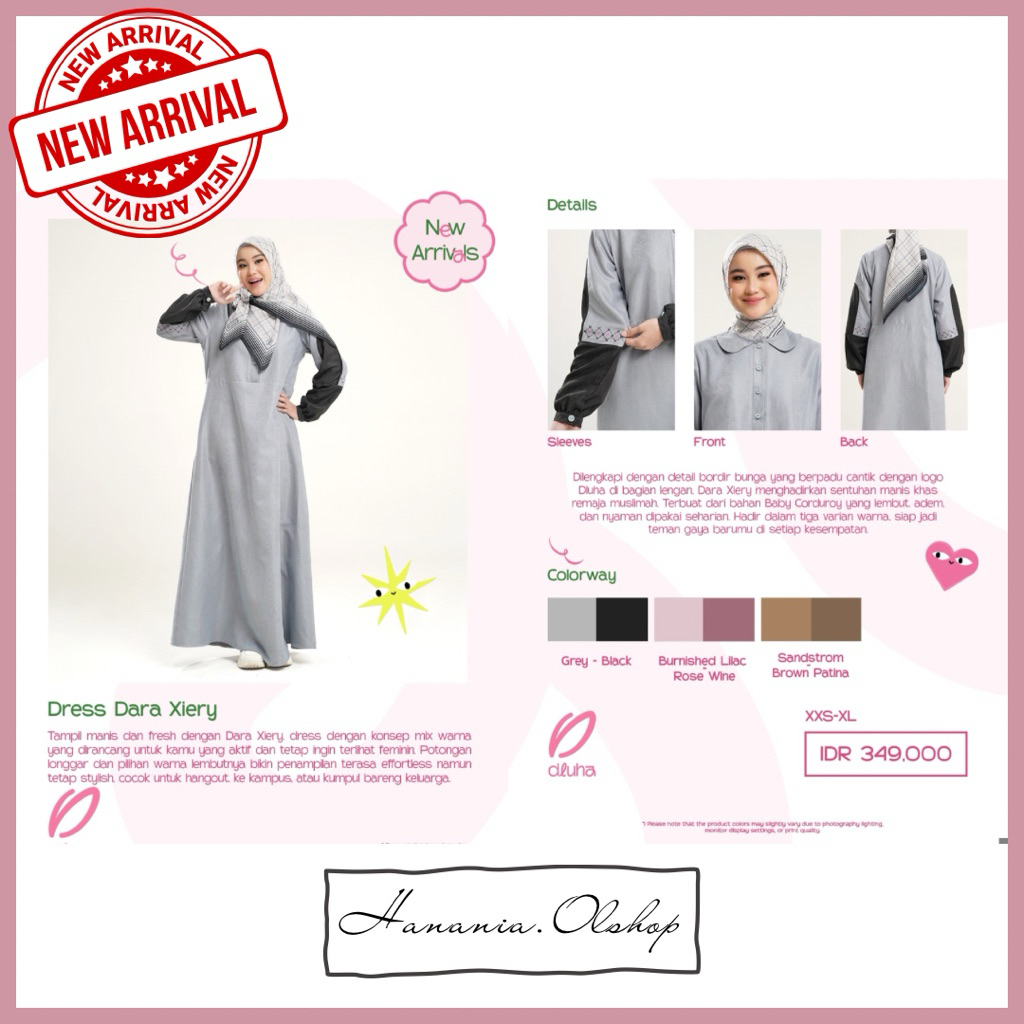 DISKON RABBANI - NEW ARRIVAL Dresslim Dara Xiery Rabbani | gamis remaja | gamis polos | gamis rabban