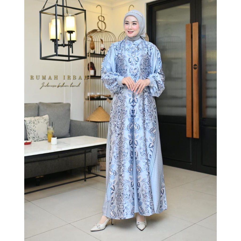 Gamis Jumbo Mat Armani Silk/Gamis Busui Friendly/Gamis Kondangan/Gamis Hangout