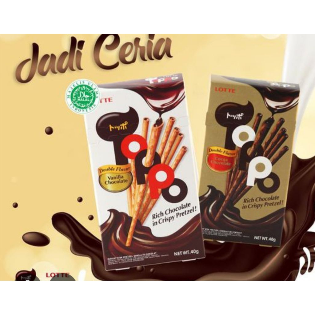 Lotte toppo Vanilla Chocolate