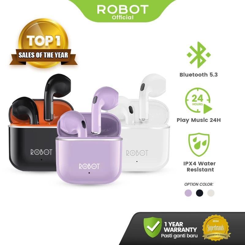 Robot TWS Wireless Earphone Airbuds New T50S Original BT 6.0 True Wireless Headset Bluetooth Earbuds
