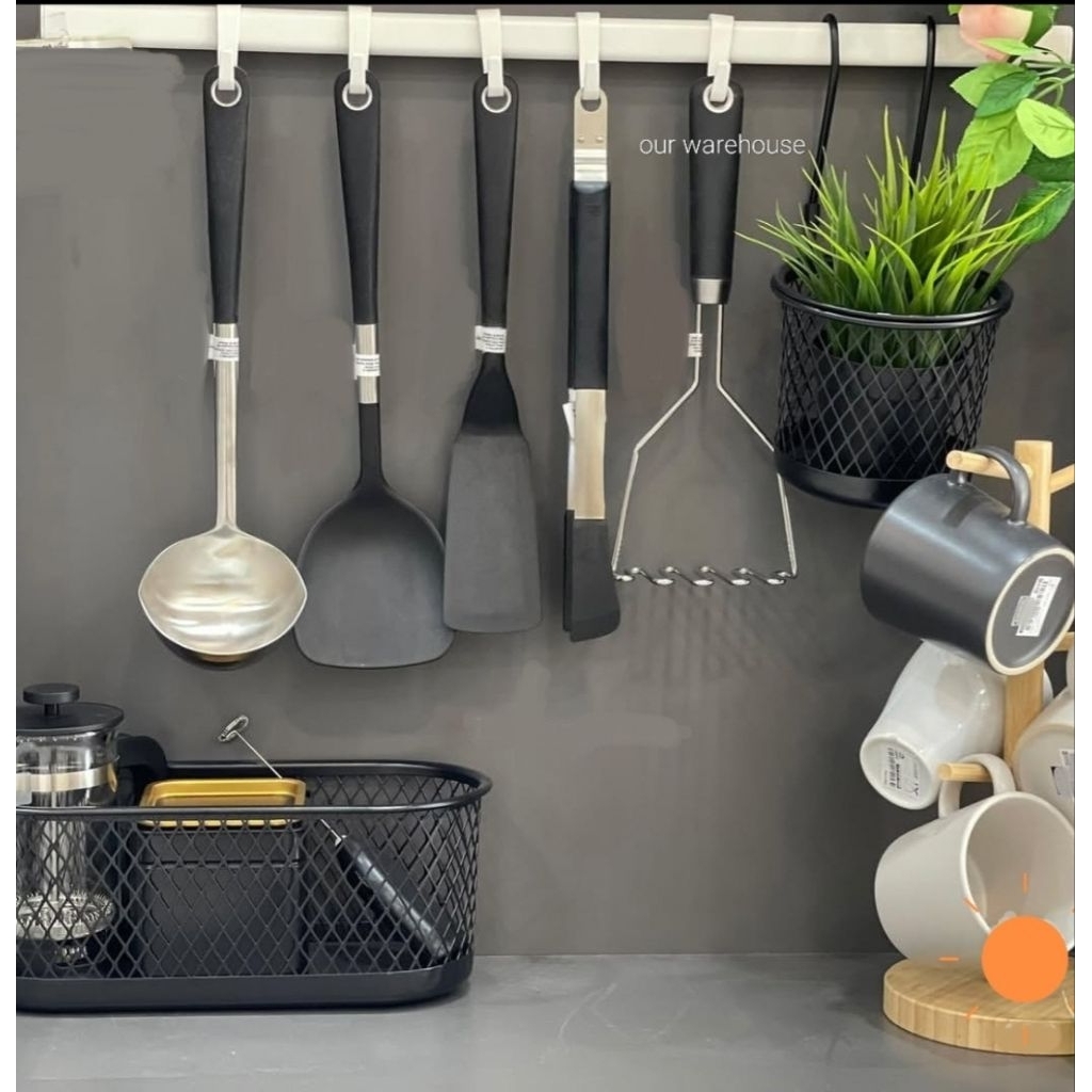 HALT Peralatan Masak Spatula Masak, Sudip Masak, Sendok Sup, Capitan, Penghancur Kentang