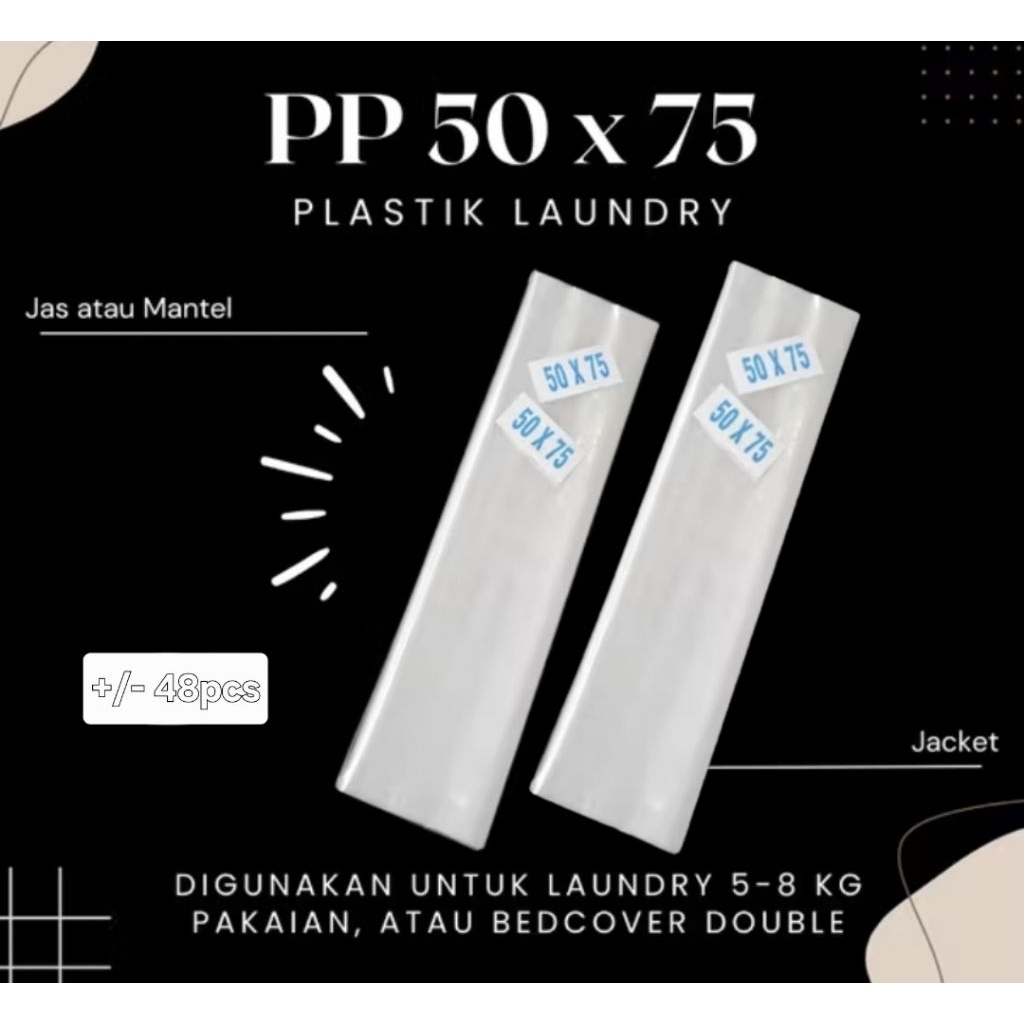 Plastik Packing Laundry 1kg 2Pack / Plastik PP Bening Kiloan / Plastik Buket / Kantong Plastik PP