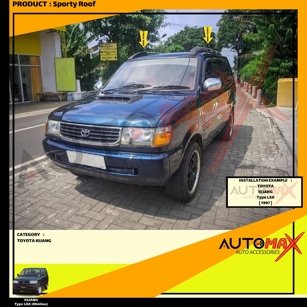 SPORTY ROOF / ROOF RAIL SPORTY DAITONY NEW KIJANG 1997 UP
