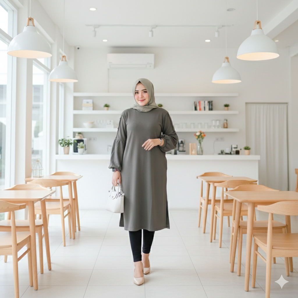 TKG - Long Tunik Import SUPER JUMBO BALONIA TUNIK By Alfashion Hijab Fashion Atasan Original Solo