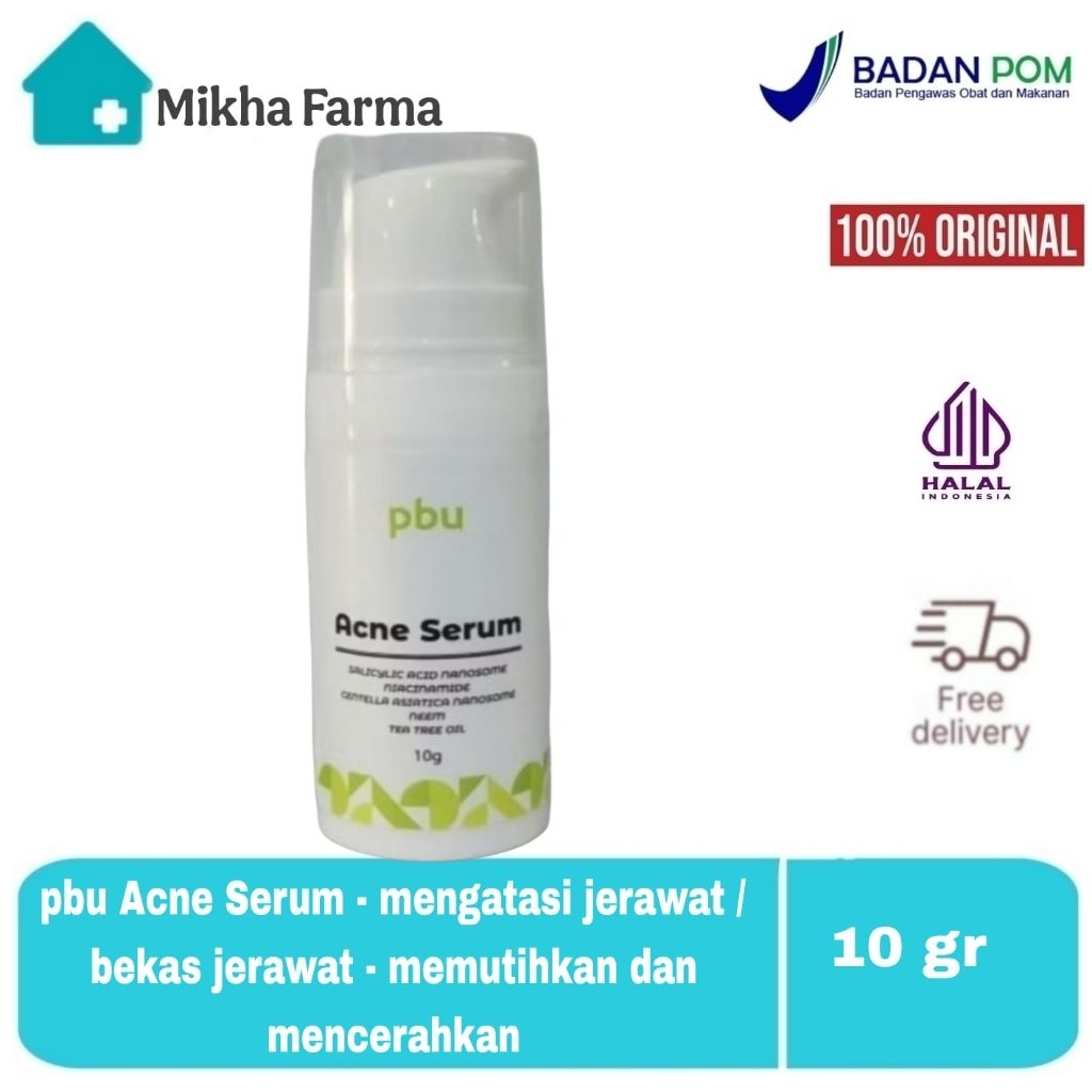 pbu Acne Serum - mengatasi jerawat / bekas jerawat - memutihkan dan mencerahkan - BPOM
