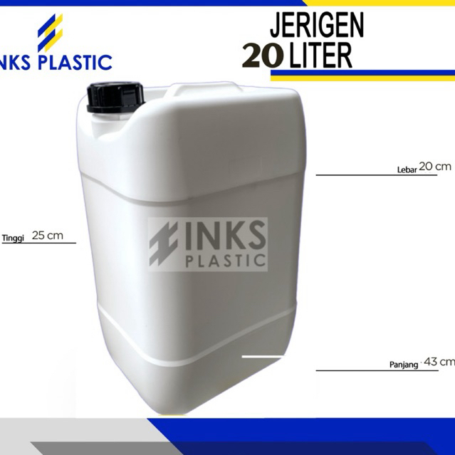 JERIGEN 20 LITER PUTIH SUSU