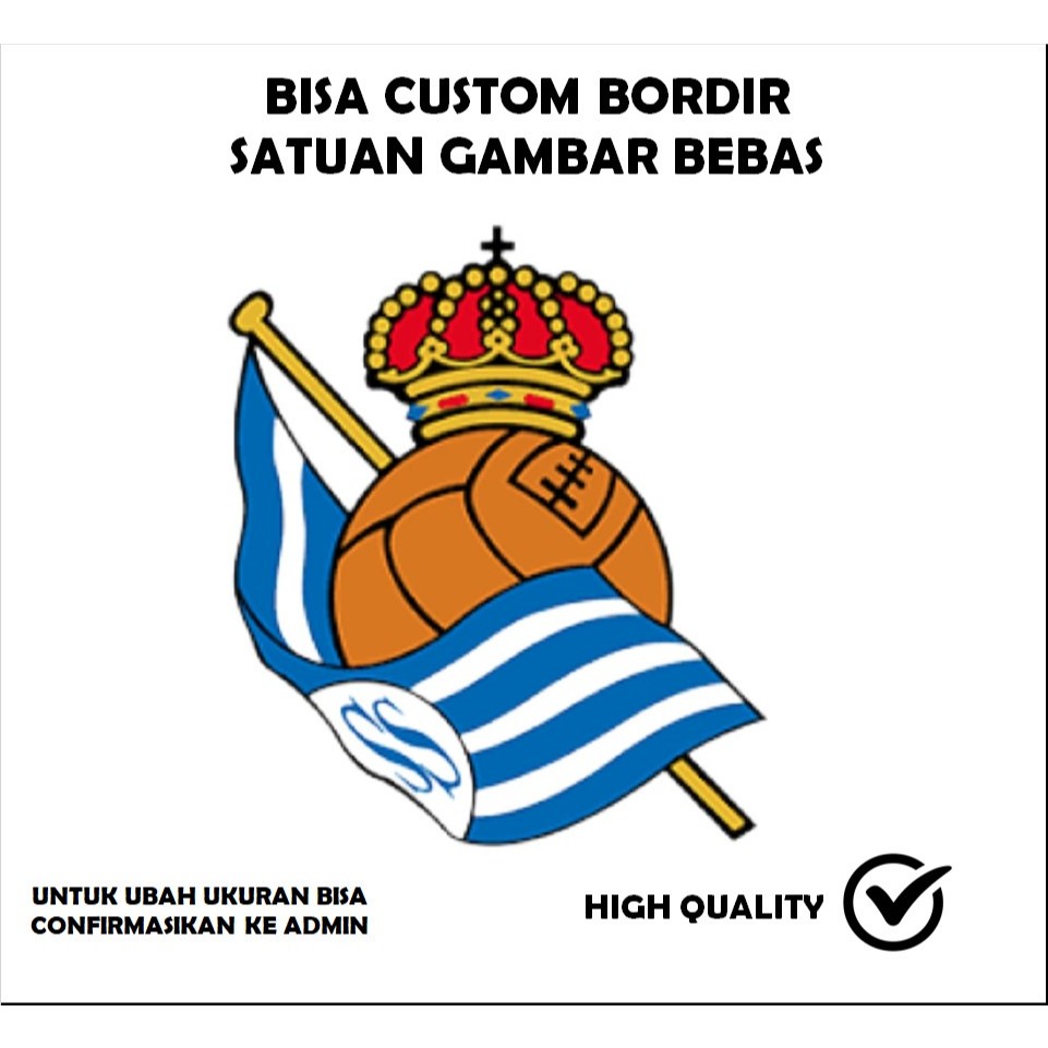 EMBLEM PATCH BORDIR LOGO CLUB BOLA TESTIMONI-TTB