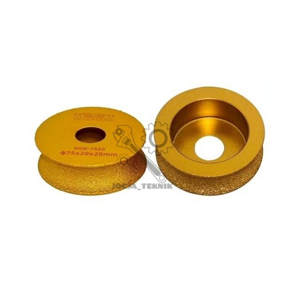 Wipro Mata Gerinda Bevel Granit / Mata Gerinda Bevel Pinggul Granit / Diamond Grinding Wheel Bevel W