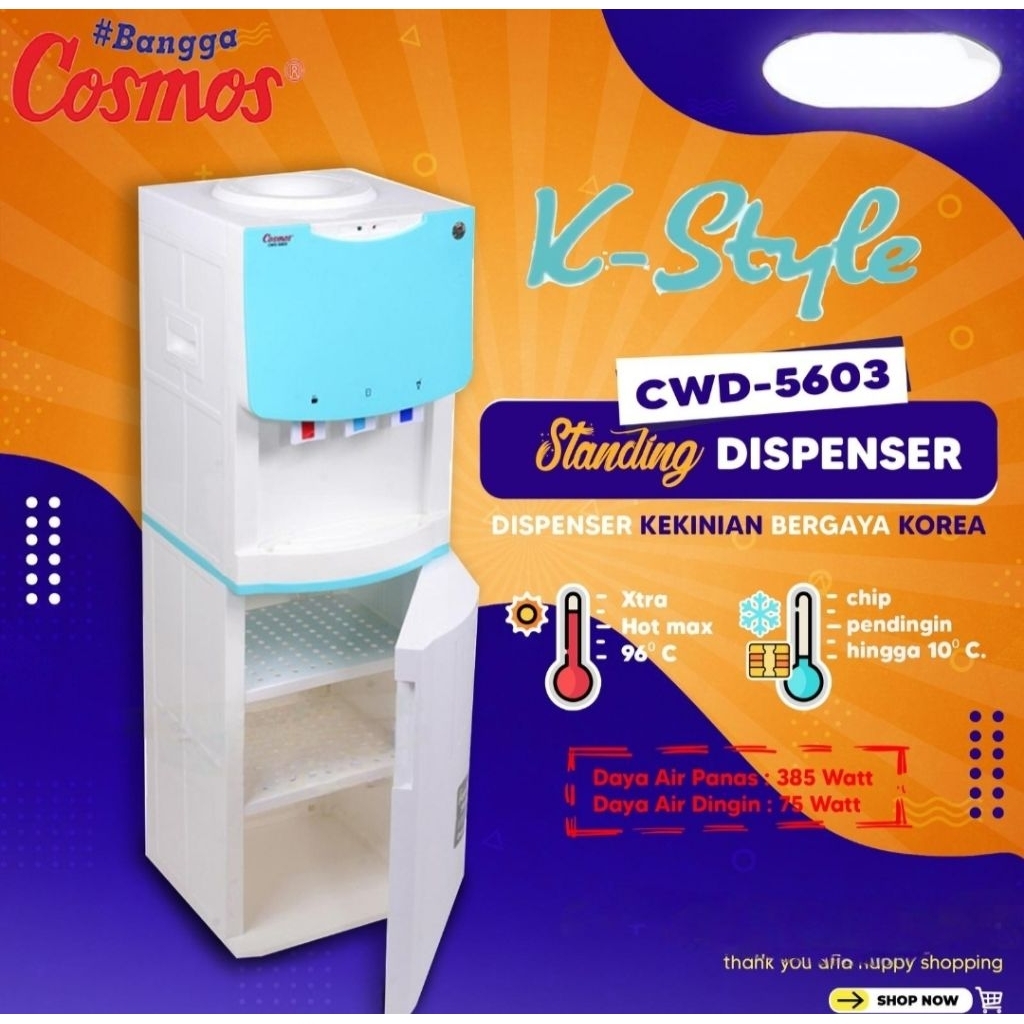 DISPENSER COSMOS CWD-5603/Cosmos Dispenser CWD 5603 3 Kran Air