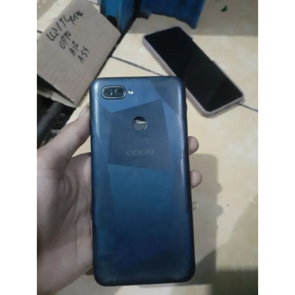 Lcd Tc Hp Oppo A7 A5S A12 Kondisi TC Retak lcd tidak bisa di sentuh OK