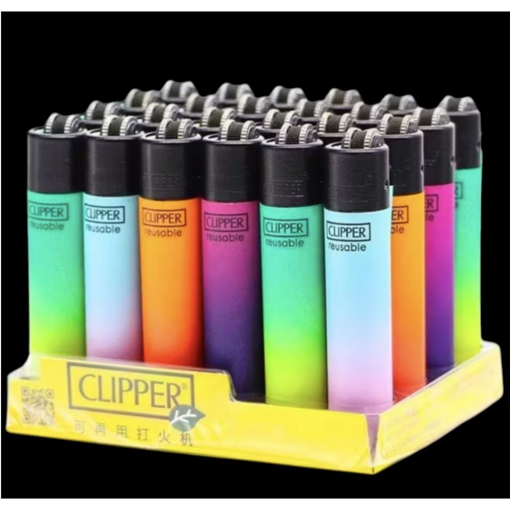 korek api clipper warna pelangi